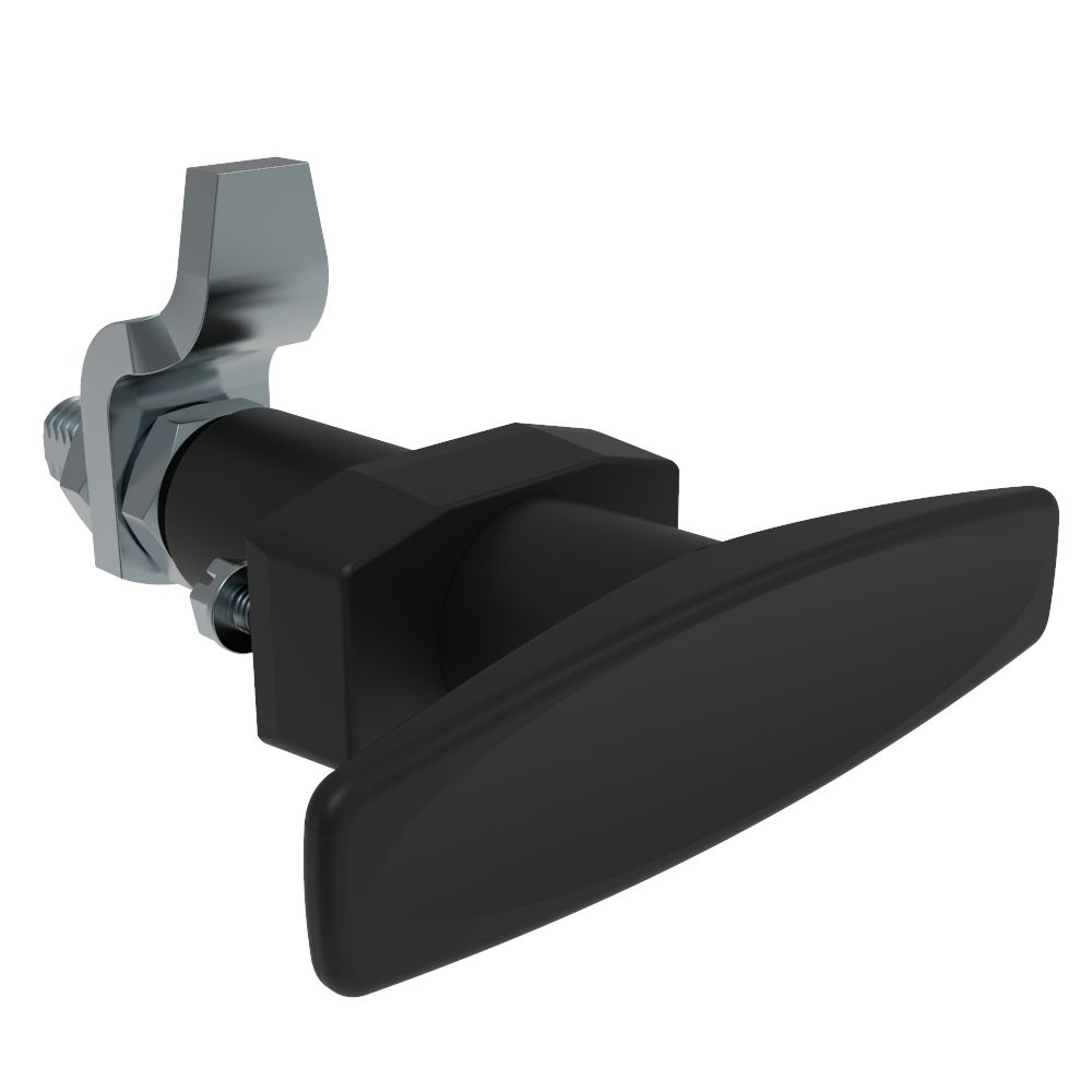 Southco VISE ACTION® Compression Latch, Large Size, T-Handle, Zinc Alloy, Powder Coated, Black