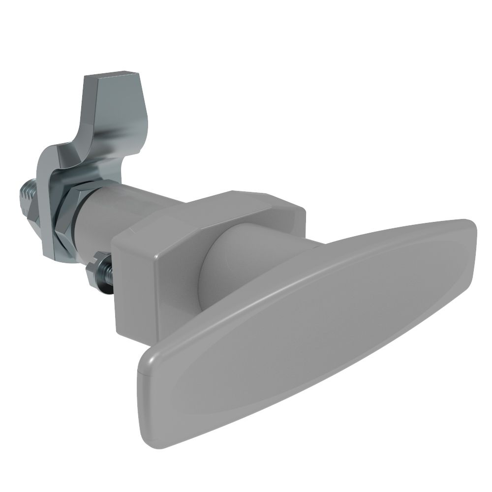 Southco VISE ACTION® Compression Latch, Large Size, T-Handle, Zinc Alloy, Powder Coated, Silver