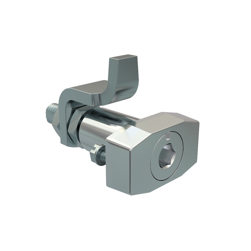 Southco VISE ACTION® Compression Latch, Large Size, 8 mm Hex Recess, Zinc Alloy, Chrome Plated, Bright