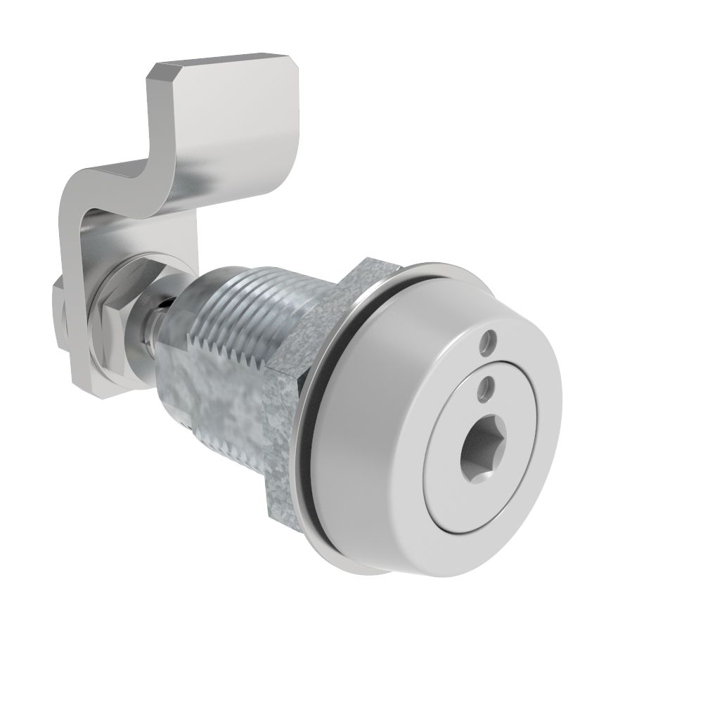 Southco VISE ACTION® Compression Latch, Small Size, 4 mm Hex Recess, Zinc Alloy, Powder Coated, Silver
