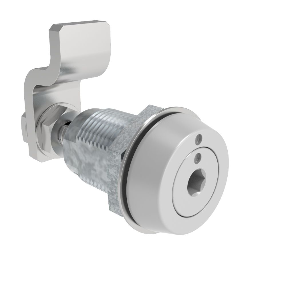 Southco VISE ACTION® Compression Latch, Small Size, 4 mm Hex Recess, Zinc Alloy, Powder Coated, Silver