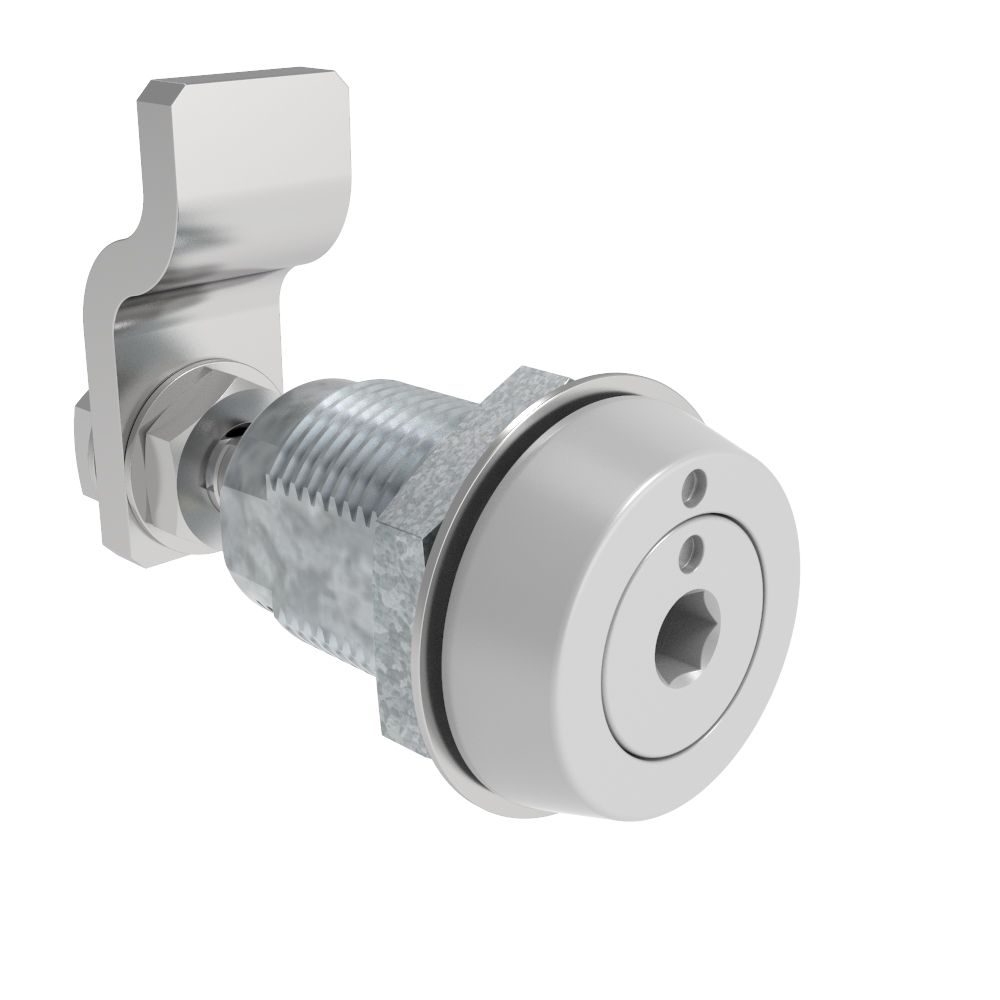 Southco VISE ACTION® Compression Latch, Small Size, 4 mm Hex Recess, Zinc Alloy, Powder Coated, Silver