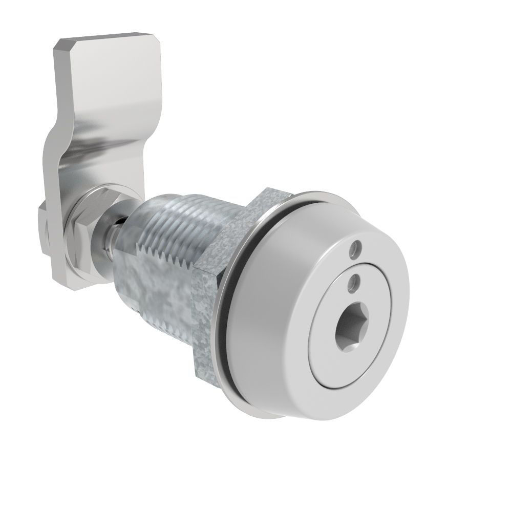 Southco VISE ACTION® Compression Latch, Small Size, 4 mm Hex Recess, Zinc Alloy, Powder Coated, Silver