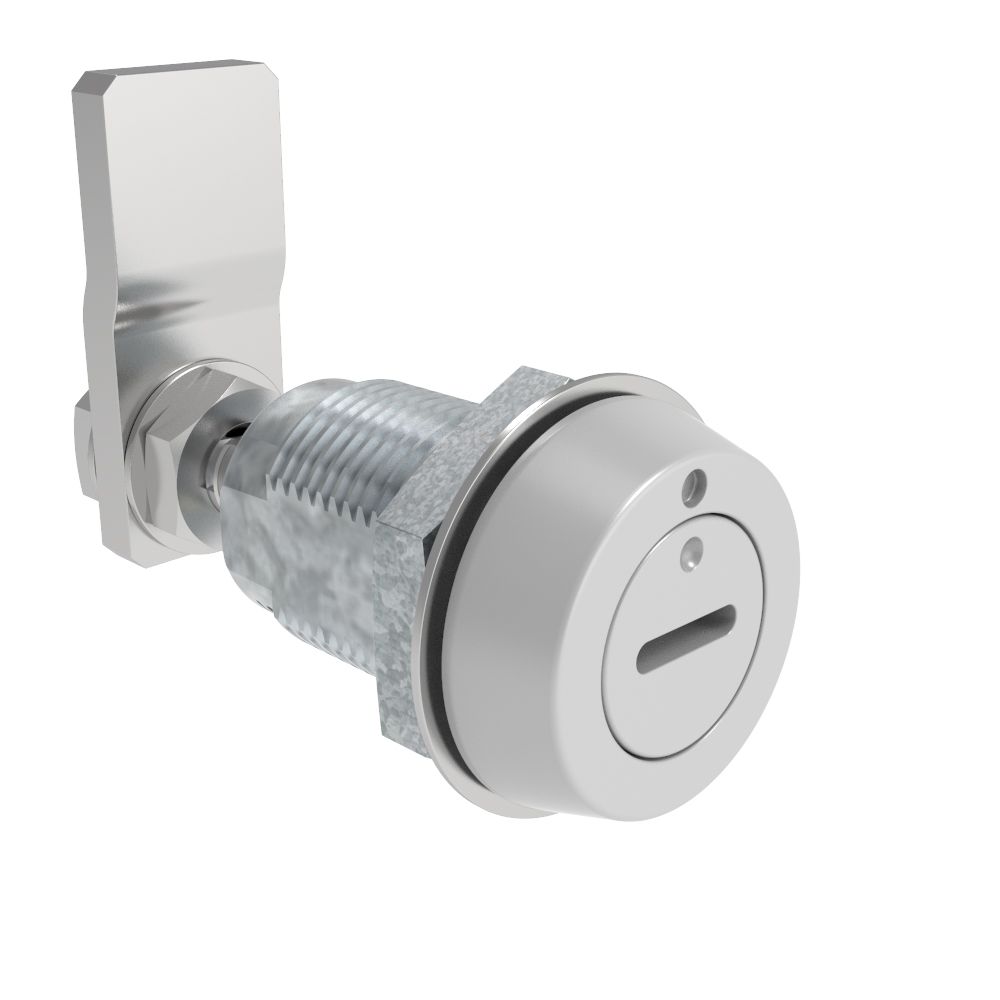 Southco VISE ACTION® Compression Latch, Small Size, Slotted Recess, Zinc Alloy, Powder Coated, Silver