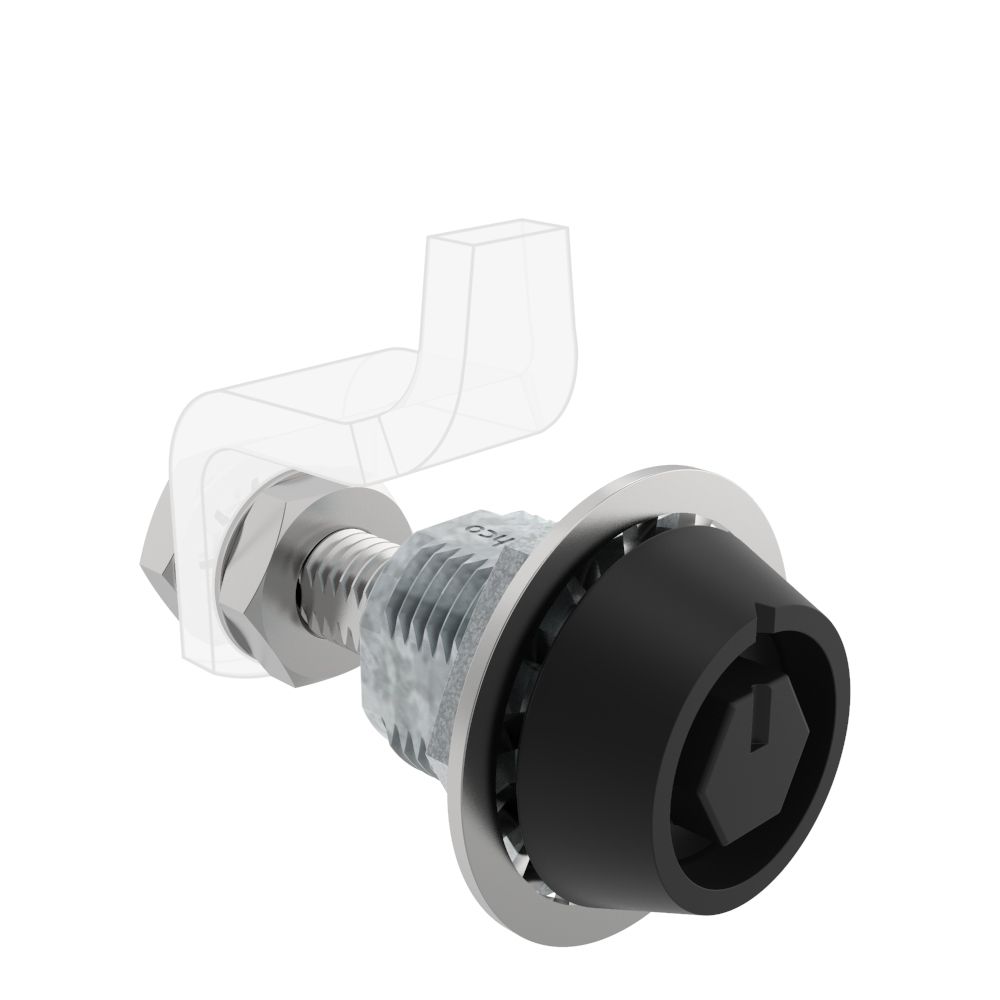 Southco VISE ACTION® Compression Latch, Large Size, Bellcore 216, Zinc Alloy, Powder Coated, Black