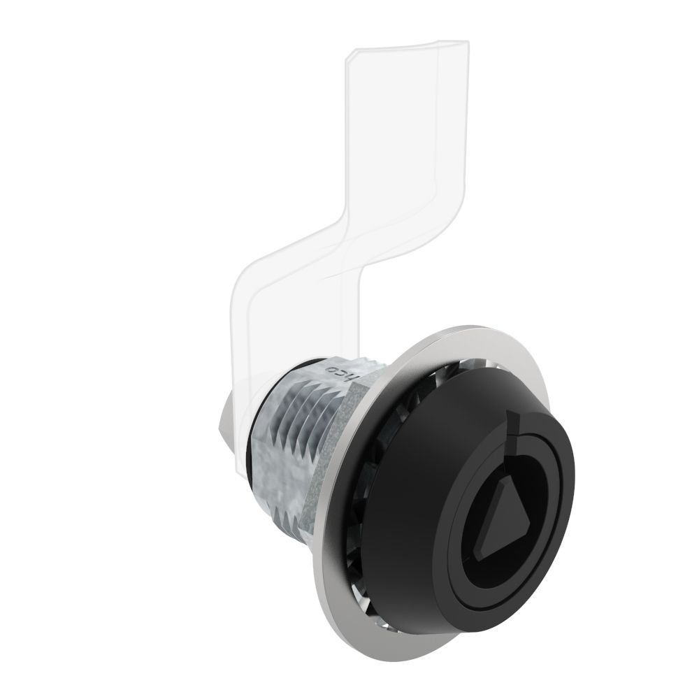 Southco VISE ACTION® Compression Latch, Large Size, 8 mm Triangle, Zinc Alloy, Powder Coated, Black