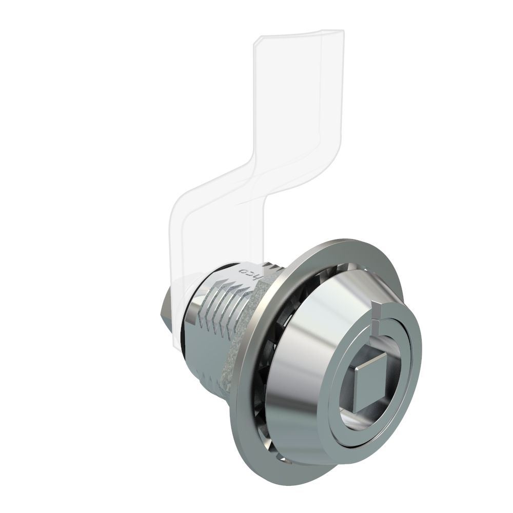 Southco VISE ACTION® Compression Latch, Large Size, 7 mm Square, Zinc Alloy, Chrome Plated, Bright