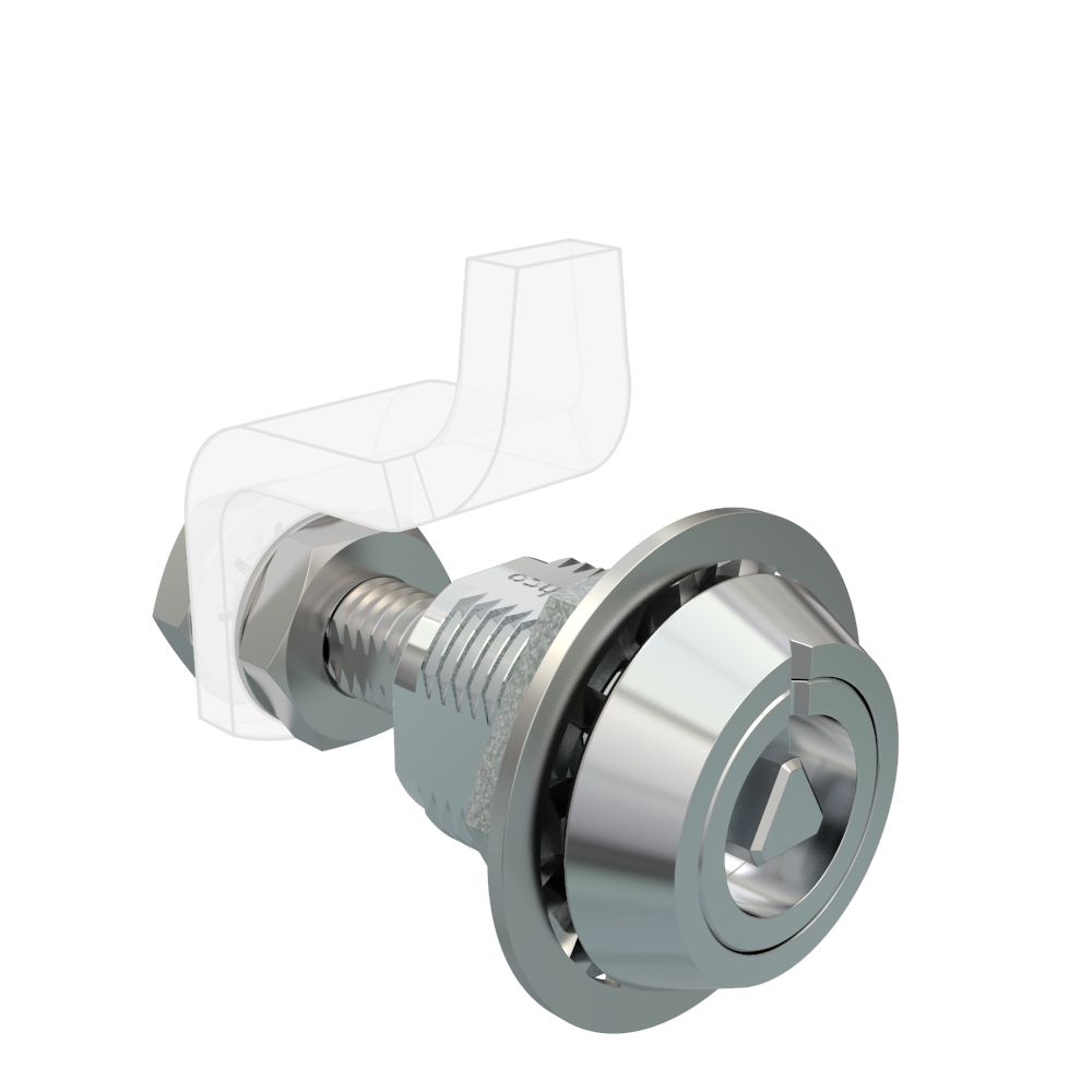 Southco VISE ACTION® Compression Latch, Large Size, 7 mm Triangle, Zinc Alloy, Chrome Plated, Bright