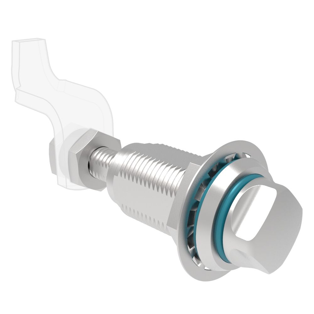 Southco VISE ACTION® Compression Latch, Large Size, 17 mm Square, Stainless Steel, Passivated