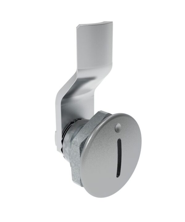 Southco Quarter-Turn Cam Latch, Slotted Recess, 4mm (.16 in) Grip, Not Sealed, Zinc Alloy, Chrome Plated, Bright