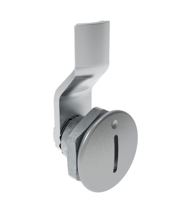 Southco Quarter-Turn Cam Latch, Slotted Recess, 4mm (.16 in) Grip, Sealed, Zinc Alloy, Chrome Plated, Bright