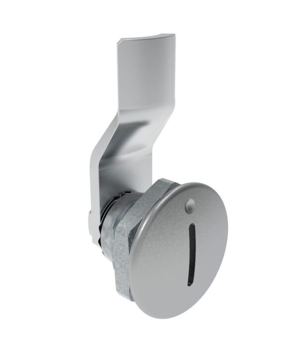 Southco Quarter-Turn Cam Latch, Slotted Recess, 6mm (.24 in) Grip, Not Sealed, Zinc Alloy, Chrome Plated, Bright