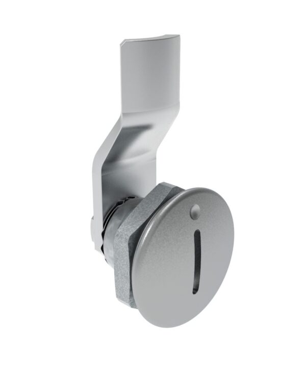 Southco Quarter-Turn Cam Latch, Slotted Recess, 6mm (.24 in) Grip, Sealed, Zinc Alloy, Chrome Plated, Bright