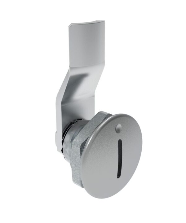 Southco Quarter-Turn Cam Latch, Slotted Recess, 8mm (.31 in) Grip, Not Sealed, Zinc Alloy, Chrome Plated, Bright