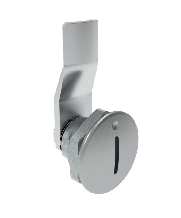 Southco Quarter-Turn Cam Latch, Slotted Recess, 10mm (.39 in) Grip, Not Sealed, Zinc Alloy, Chrome Plated, Bright
