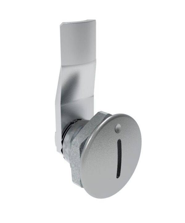 Southco Quarter-Turn Cam Latch, Slotted Recess, 12mm (.47 in) Grip, Not Sealed, Zinc Alloy, Chrome Plated, Bright