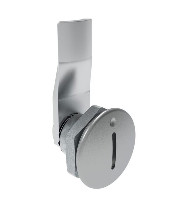Southco Quarter-Turn Cam Latch, Slotted Recess, 12mm (.47 in) Grip, Sealed, Zinc Alloy, Chrome Plated, Bright