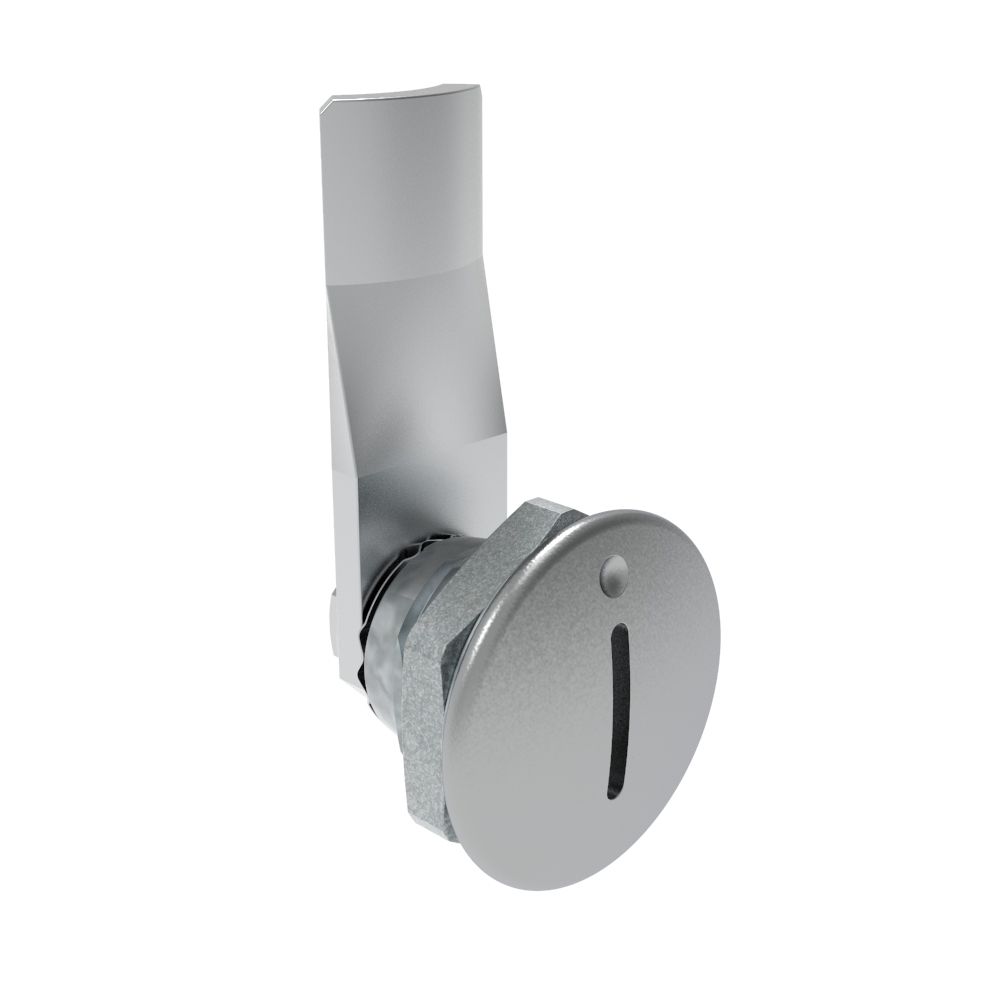 Southco Quarter-Turn Cam Latch, Slotted Recess, 16mm (.63 in) Grip, Not Sealed, Zinc Alloy, Chrome Plated, Bright