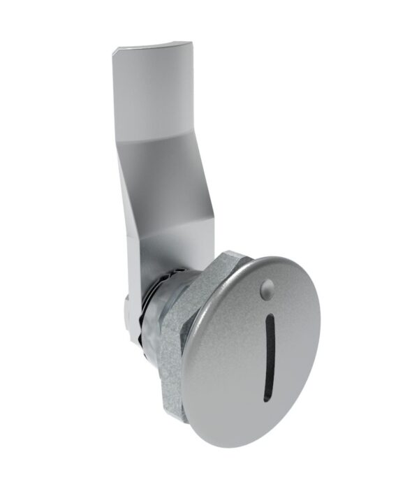 Southco Quarter-Turn Cam Latch, Slotted Recess, 18mm (.71 in) Grip, Not Sealed, Zinc Alloy, Chrome Plated, Bright