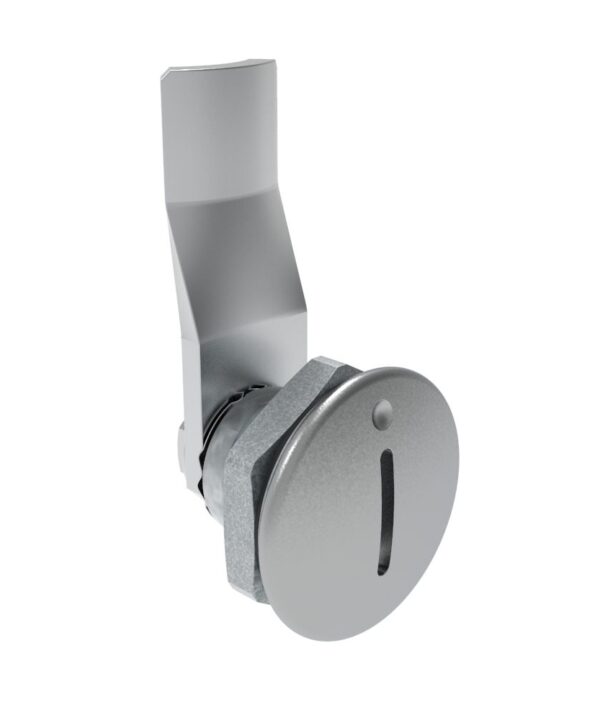 Southco Quarter-Turn Cam Latch, Slotted Recess, 18mm (.71 in) Grip, Sealed, Zinc Alloy, Chrome Plated, Bright