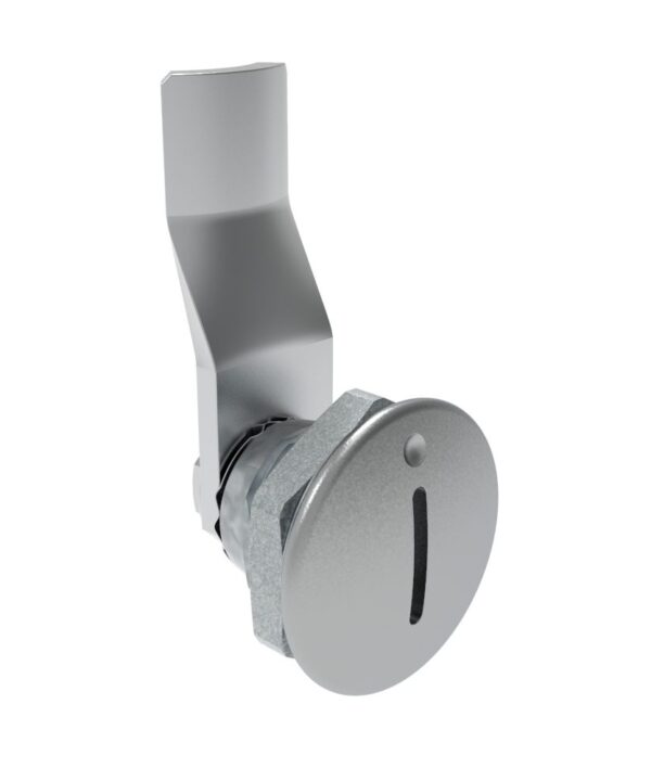 Southco Quarter-Turn Cam Latch, Slotted Recess, 20mm (.79 in) Grip, Not Sealed, Zinc Alloy, Chrome Plated, Bright