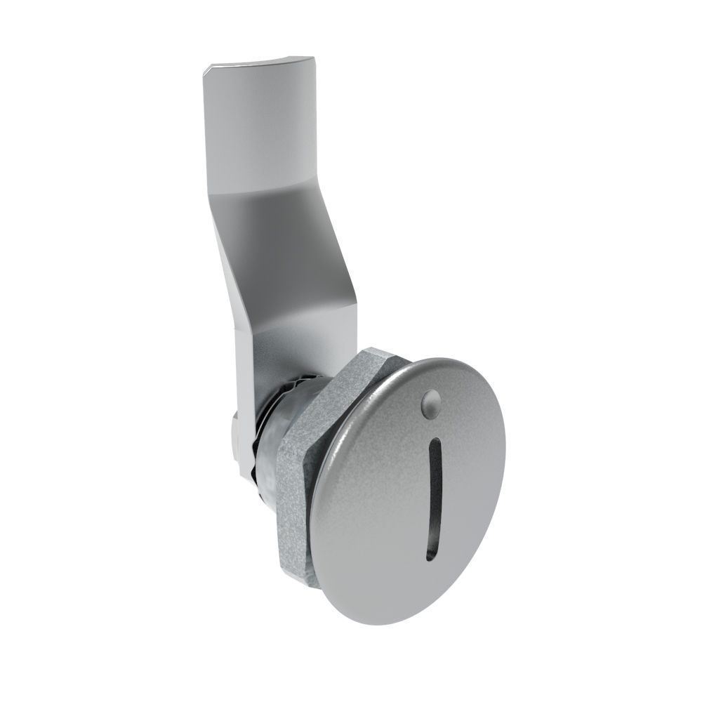 Southco Quarter-Turn Cam Latch, Slotted Recess, 20mm (.79 in) Grip, Sealed, Zinc Alloy, Chrome Plated, Bright