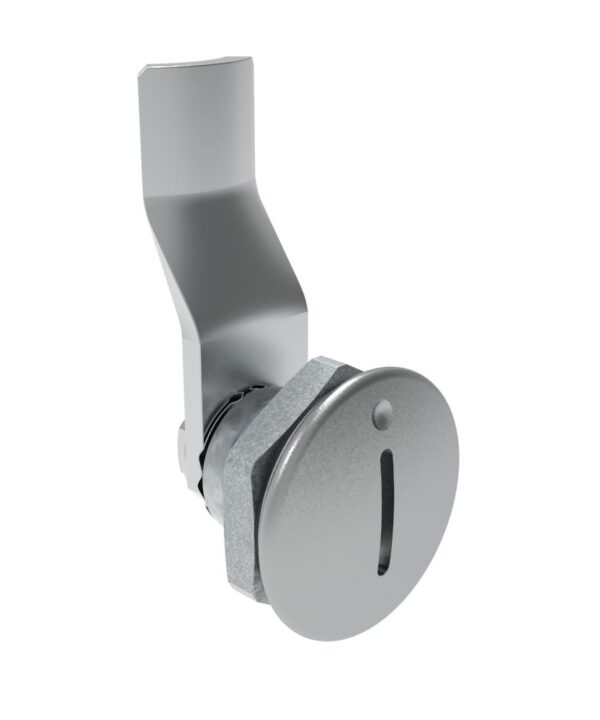 Southco Quarter-Turn Cam Latch, Slotted Recess, 22mm (.87 in) Grip, Sealed, Zinc Alloy, Chrome Plated, Bright