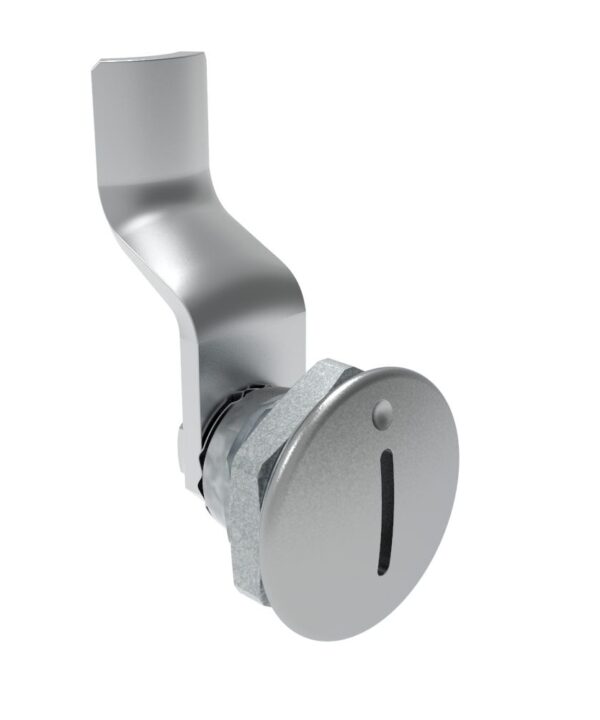 Southco Quarter-Turn Cam Latch, Slotted Recess, 30mm (1.18 in) Grip, Not Sealed, Zinc Alloy, Chrome Plated, Bright