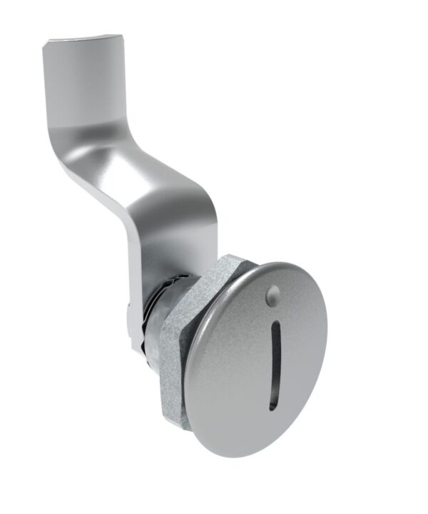 Southco Quarter-Turn Cam Latch, Slotted Recess, 36mm (1.42 in) Grip, Sealed, Zinc Alloy, Chrome Plated, Bright
