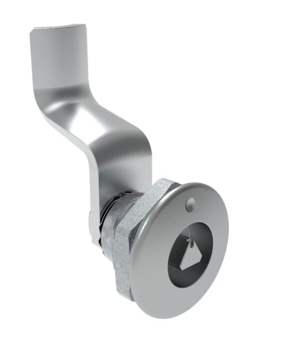 Southco Quarter-Turn Cam Latch, 7 mm Triangle Recess, 36mm (1.42 in) Grip, Not Sealed, Zinc Alloy, Chrome Plated, Bright