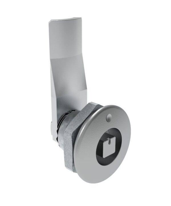 Southco Quarter-Turn Cam Latch, 7 mm Square Recess, 16mm (.63 in) Grip, Sealed, Zinc Alloy, Chrome Plated, Bright