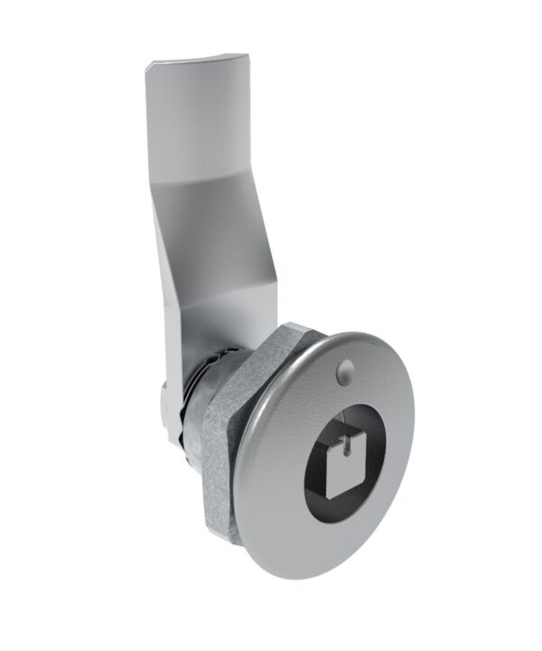 Southco Quarter-Turn Cam Latch, 7 mm Square Recess, 18mm (.71 in) Grip, Sealed, Zinc Alloy, Chrome Plated, Bright