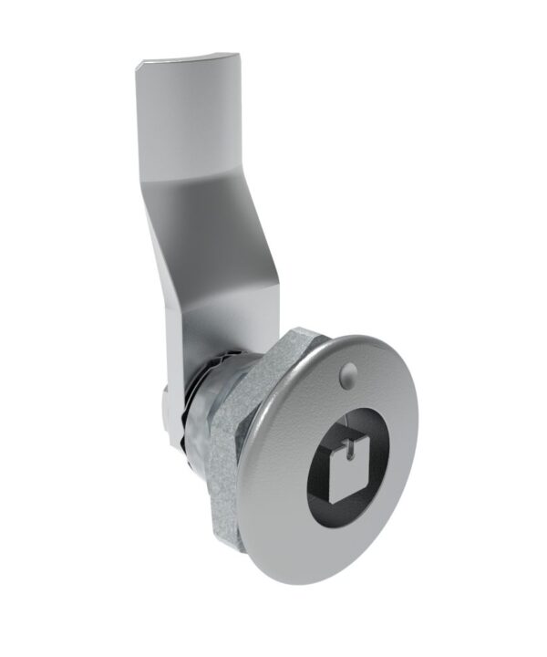 Southco Quarter-Turn Cam Latch, 7 mm Square Recess, 20mm (.79 in) Grip, Not Sealed, Zinc Alloy, Chrome Plated, Bright