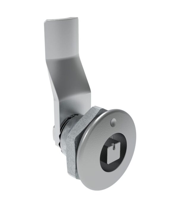Southco Quarter-Turn Cam Latch, 7 mm Square Recess, 20mm (.79 in) Grip, Sealed, Zinc Alloy, Chrome Plated, Bright
