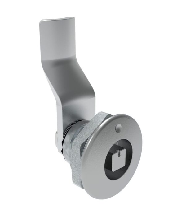 Southco Quarter-Turn Cam Latch, 7 mm Square Recess, 24mm (.94 in) Grip, Not Sealed, Zinc Alloy, Chrome Plated, Bright