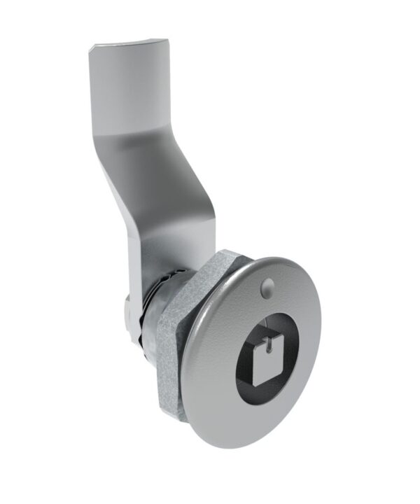 Southco Quarter-Turn Cam Latch, 7 mm Square Recess, 24mm (.94 in) Grip, Sealed, Zinc Alloy, Chrome Plated, Bright