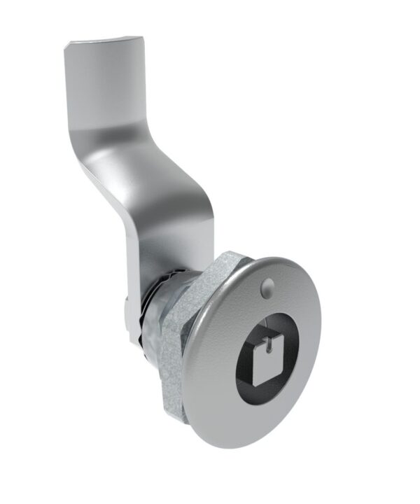Southco Quarter-Turn Cam Latch, 7 mm Square Recess, 30mm (1.18 in) Grip, Not Sealed, Zinc Alloy, Chrome Plated, Bright