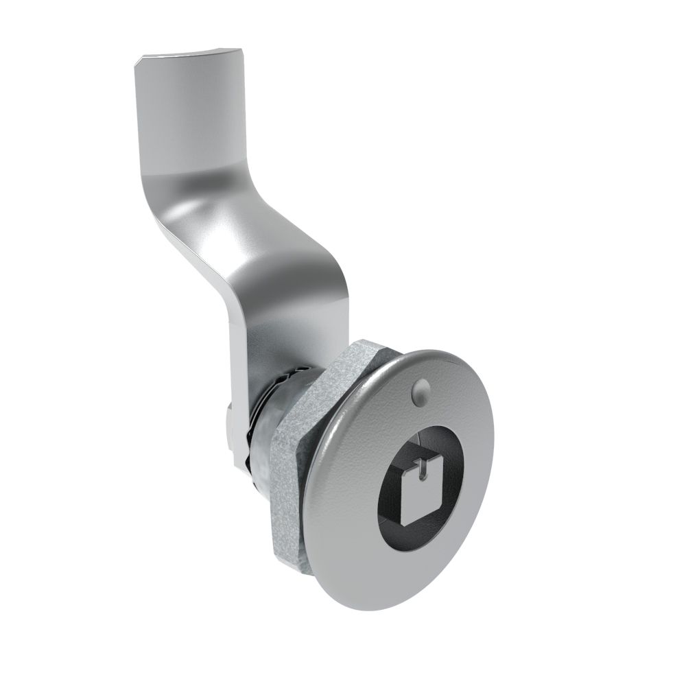Southco Quarter-Turn Cam Latch, 7 mm Square Recess, 32mm (1.25 in) Grip, Sealed, Zinc Alloy, Chrome Plated, Bright