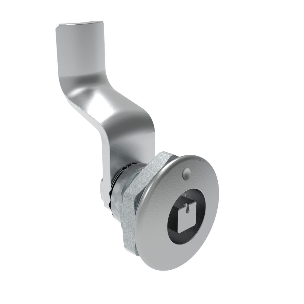 Southco Quarter-Turn Cam Latch, 7 mm Square Recess, 34mm (1.34 in) Grip, Not Sealed, Zinc Alloy, Chrome Plated, Bright