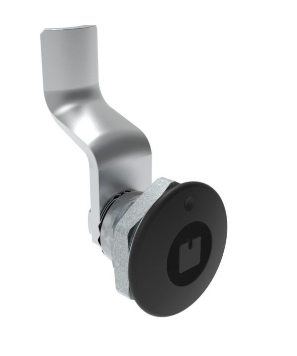 Southco Quarter-Turn Cam Latch, 7 mm Square Recess, 32mm (1.25 in) Grip, Not Sealed, Zinc Alloy, Powder Coat, Black
