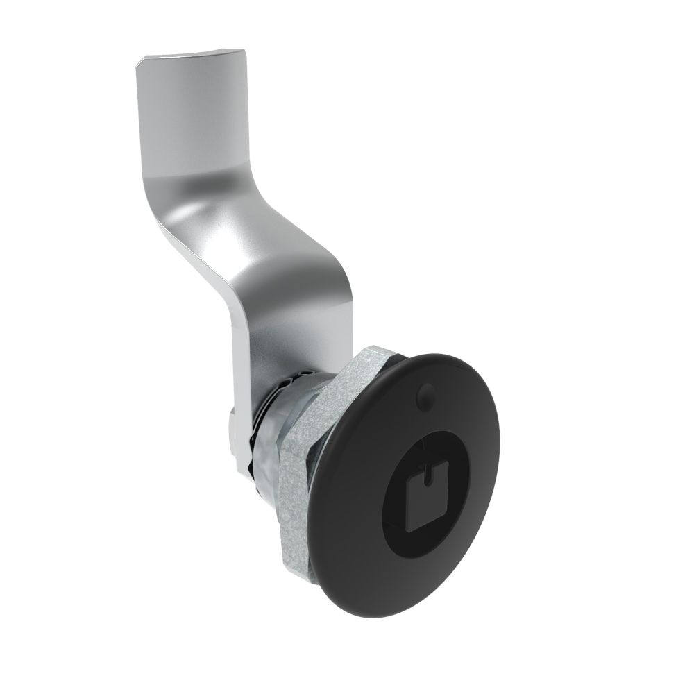 Southco Quarter-Turn Cam Latch, 7 mm Square Recess, 32mm (1.25 in) Grip, Not Sealed, Zinc Alloy, Powder Coat, Black