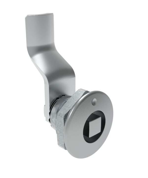 Southco Quarter-Turn Cam Latch, 8 mm Square, 28mm (1.10 in) Grip, Not Sealed, Zinc Alloy, Chrome Plated, Bright