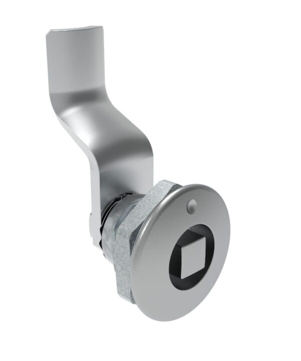 Southco Quarter-Turn Cam Latch, 8 mm Square, 30mm (1.18 in) Grip, Not Sealed, Zinc Alloy, Chrome Plated, Bright