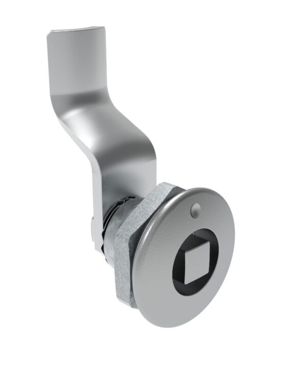 Southco Quarter-Turn Cam Latch, 8 mm Square, 30mm (1.18 in) Grip, Sealed, Zinc Alloy, Chrome Plated, Bright