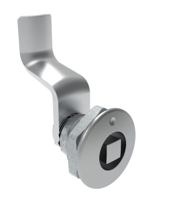 Southco Quarter-Turn Cam Latch, 8 mm Square, 36mm (1.42 in) Grip, Not Sealed, Zinc Alloy, Chrome Plated, Bright