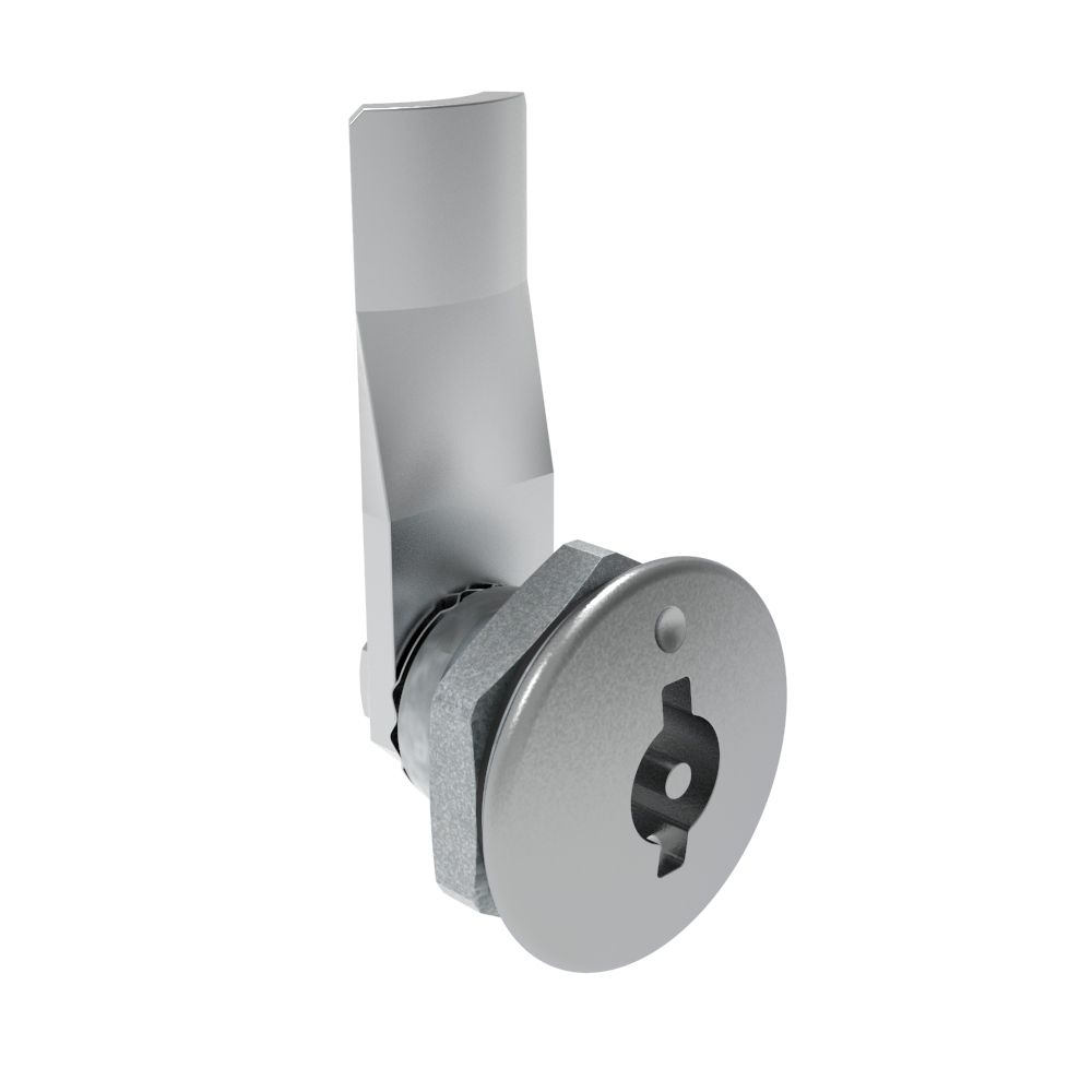 Southco Quarter-Turn Cam Latch, 3 mm Double Bitted Recess, 16mm (.63 in) Grip, Sealed, Zinc Alloy, Chrome Plated, Bright