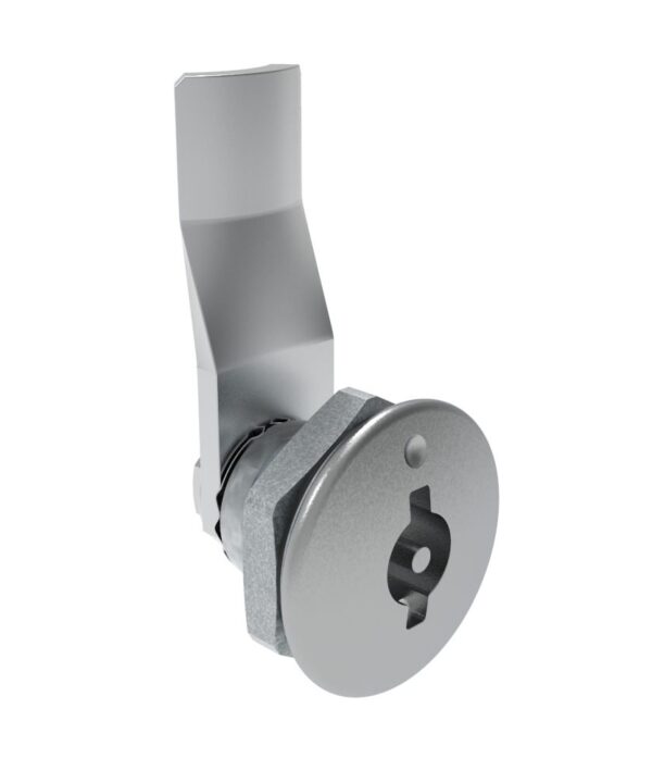 Southco Quarter-Turn Cam Latch, 3 mm Double Bitted Recess, 18mm (.71 in) Grip, Sealed, Zinc Alloy, Chrome Plated, Bright