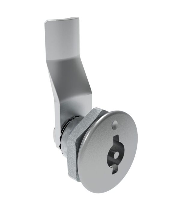 Southco Quarter-Turn Cam Latch, 3 mm Double Bitted Recess, 20mm (.79 in) Grip, Sealed, Zinc Alloy, Chrome Plated, Bright