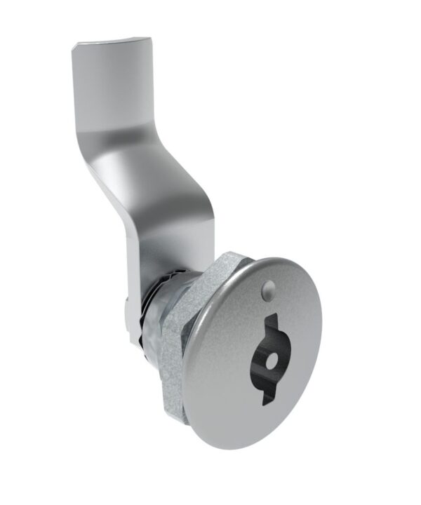 Southco Quarter-Turn Cam Latch, 3 mm Double Bitted Recess, 28mm (1.10 in) Grip, Not Sealed, Zinc Alloy, Chrome Plated, Bright