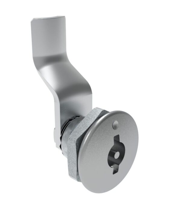 Southco Quarter-Turn Cam Latch, 3 mm Double Bitted Recess, 28mm (1.10 in) Grip, Sealed, Zinc Alloy, Chrome Plated, Bright